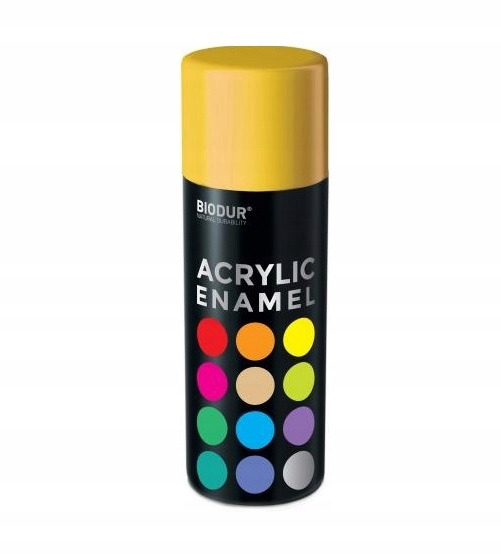 

Spray Lakier Akrylowy 400ml Żółty Ral 1023 Biodur