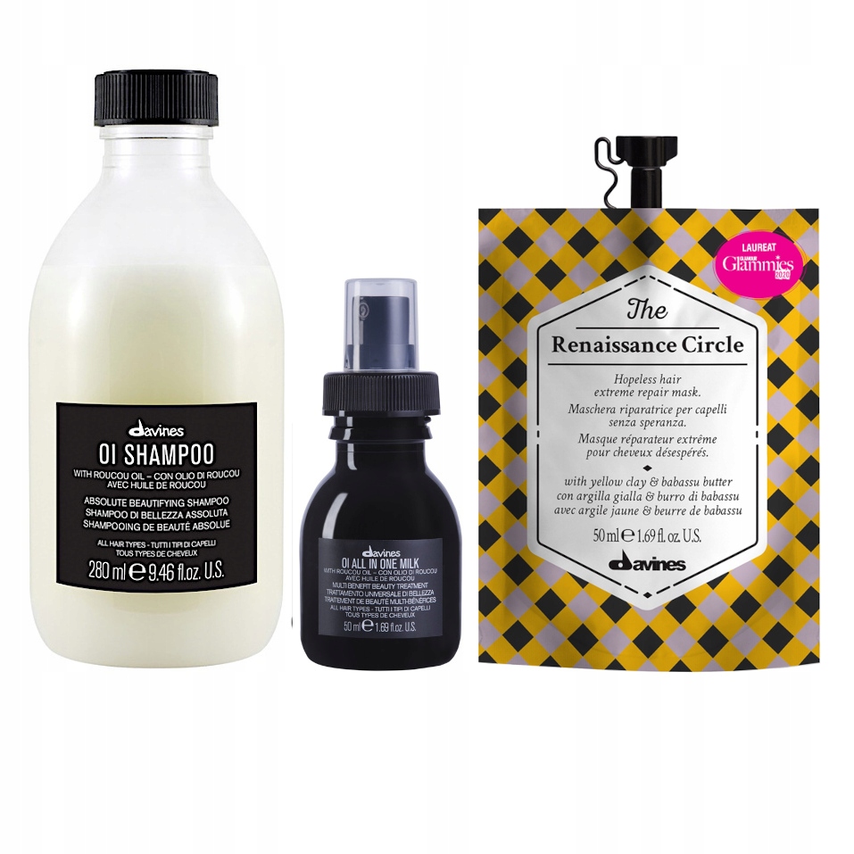 Davines Oi Oil Set Šampon Mléčná Maska 380ML