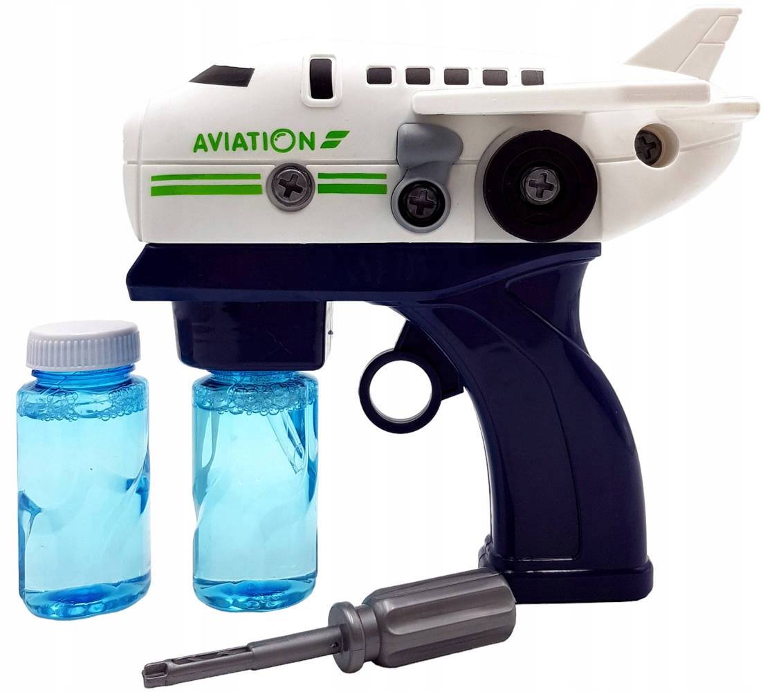 PISTOLET NA BAŃKI MASZYNA SAMOLOT DO BANIEK + PŁYN Marka Sapphire