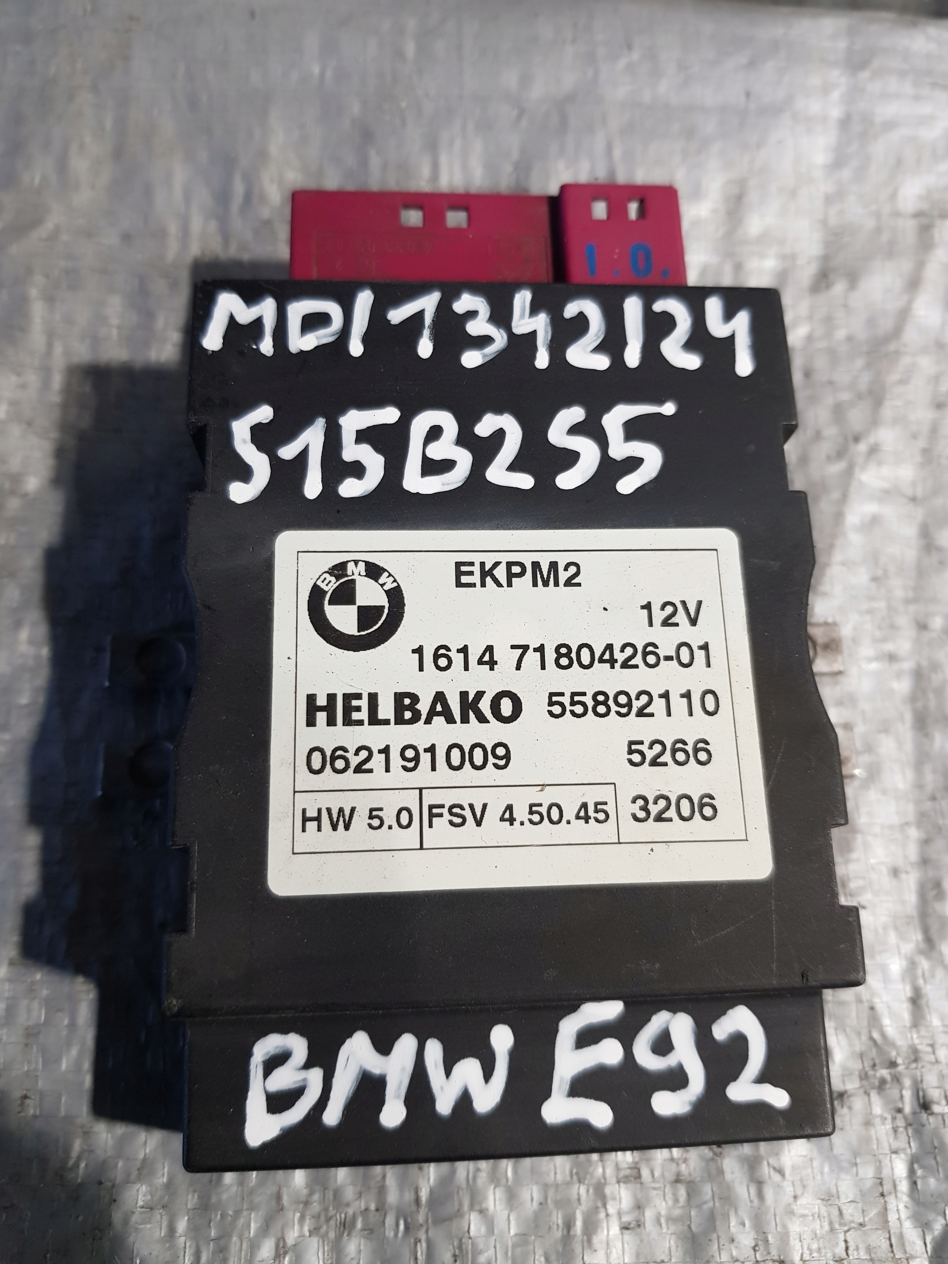 BMW E92 OE 55892110 Module pompy Carburant