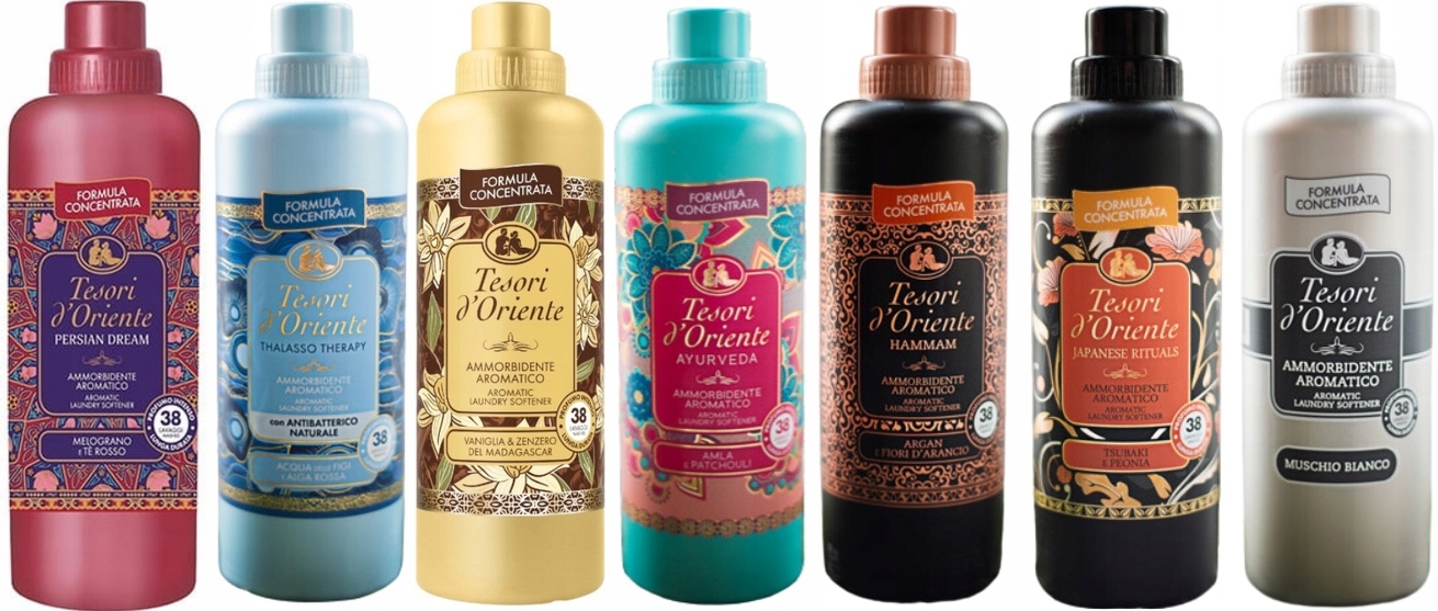 Levně Tesori d'Oriente Sada 7 x italský tekutá aviváž 760 ml Ptvahjm