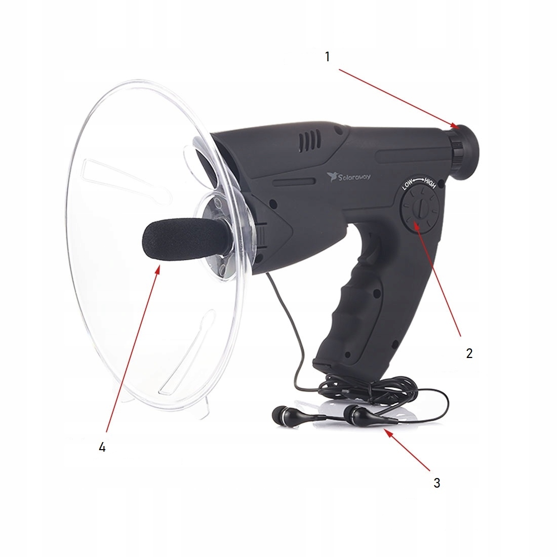 KIERUNKOWY MIKROFON NAGRYWANIE SD CYFROWY 120M Model TN-12