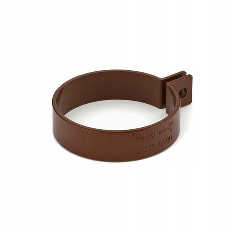 obejma PVC do rura 90mm Bryza BRĄZ BRĄZOWY