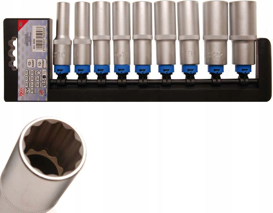 

Nasadki długie 12-kątne, 1/2", 10-24 mm 9 szt