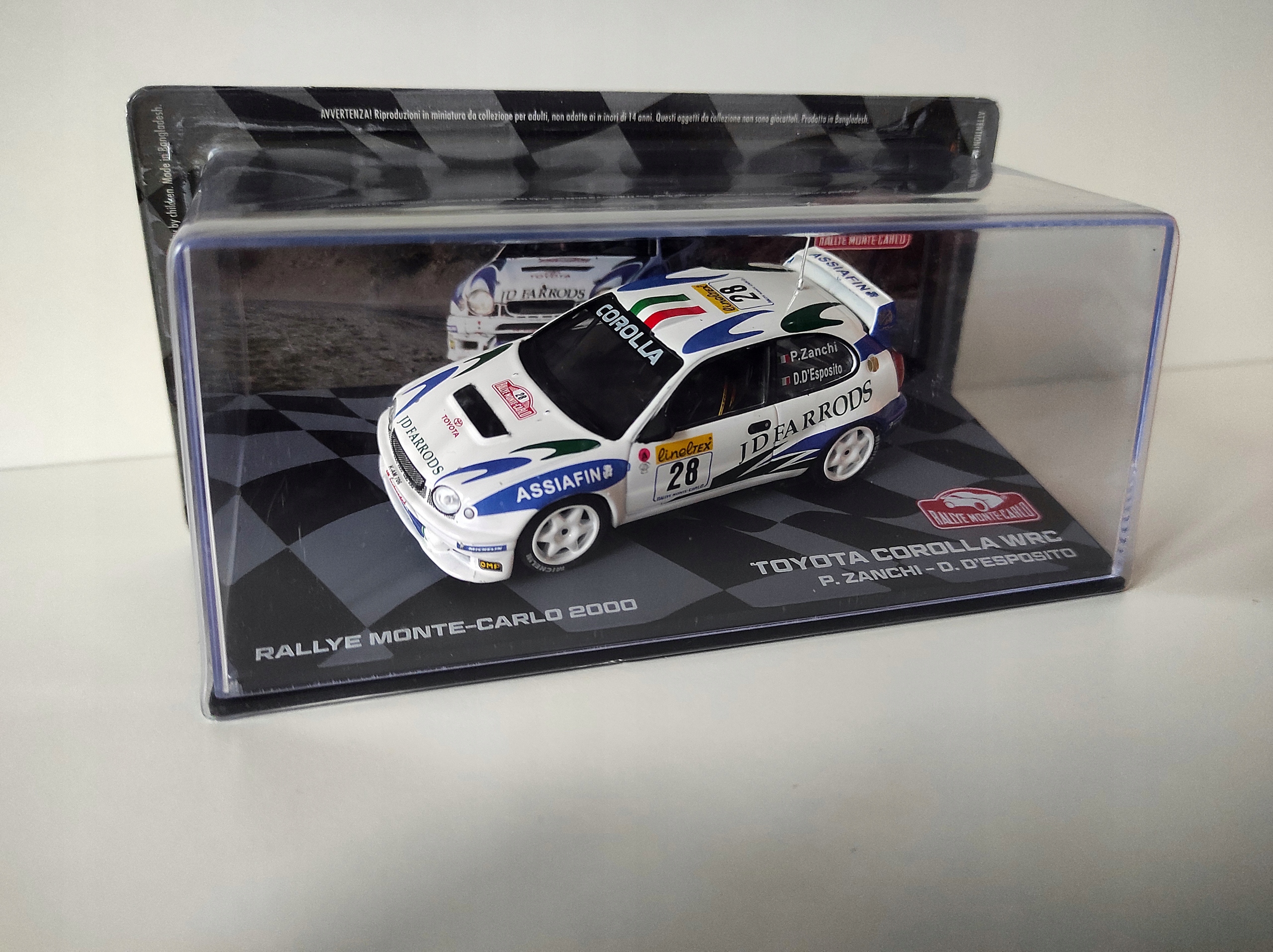 Toyota Corolla Wrc Rally Monte Carlo 2000 P. Zanchi DD Esposito 1:43