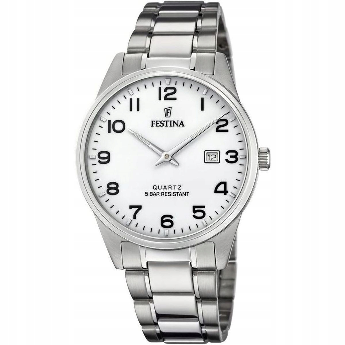 Hodinky Festina na náramku s bílým ciferníkem F20511/1 Classic