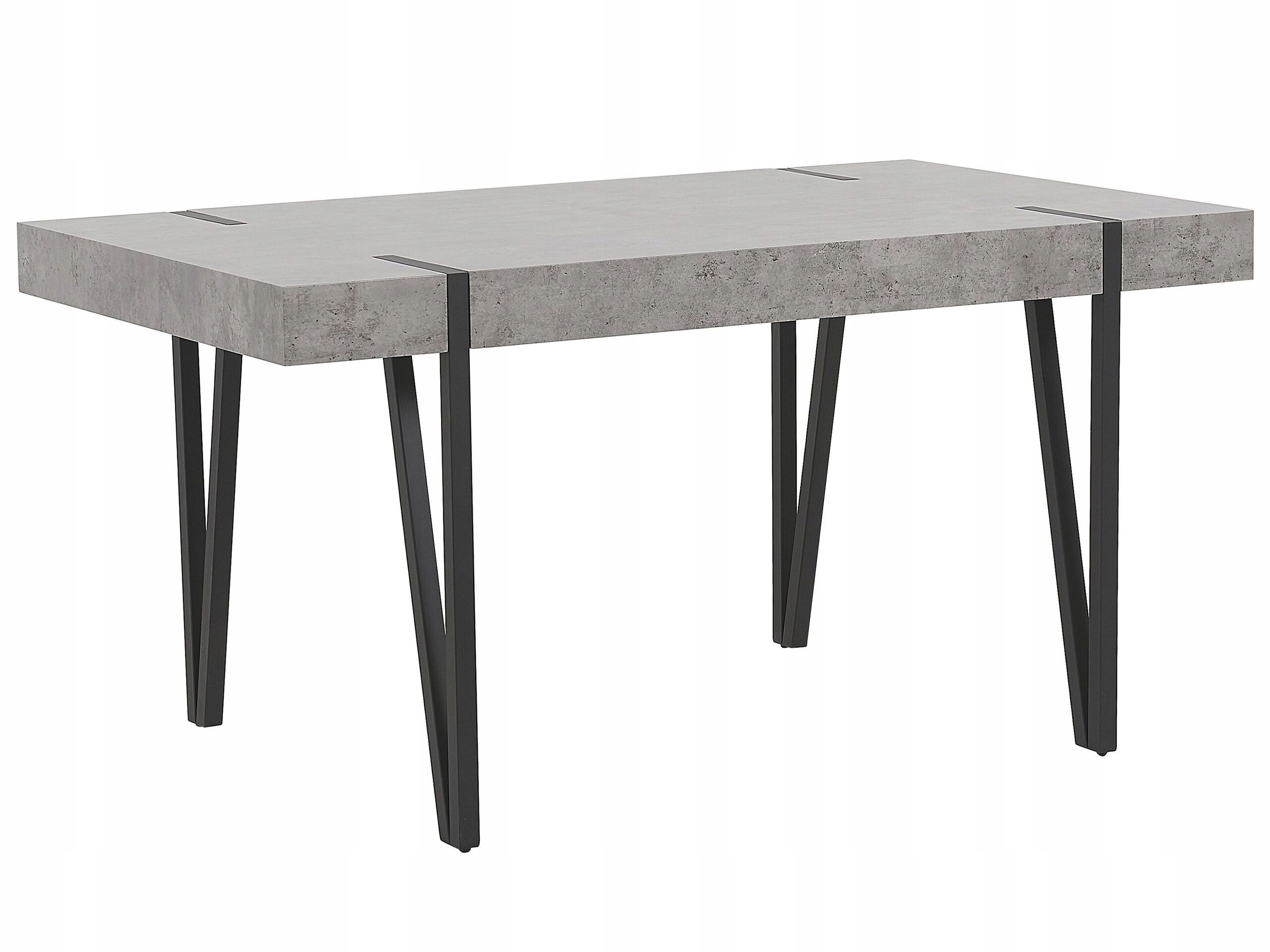 Stół do jadalni 150 x 90 cm efekt betonu