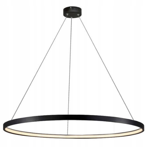LAMPA wisząca RING okrągła metalowa czarny