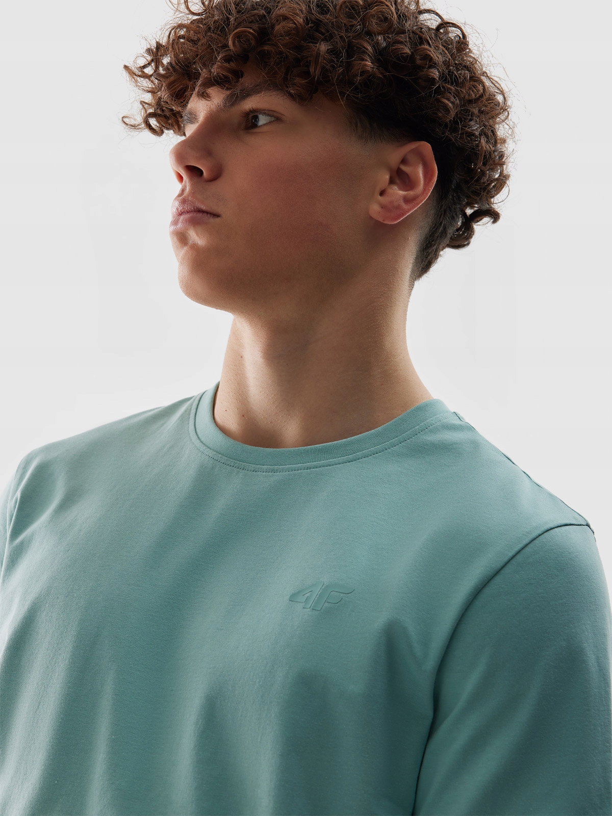 T-SHIRT 4F KOSZULKA MĘSKA BAWEŁNIANA SPORTOWA SS24 Model BASIC