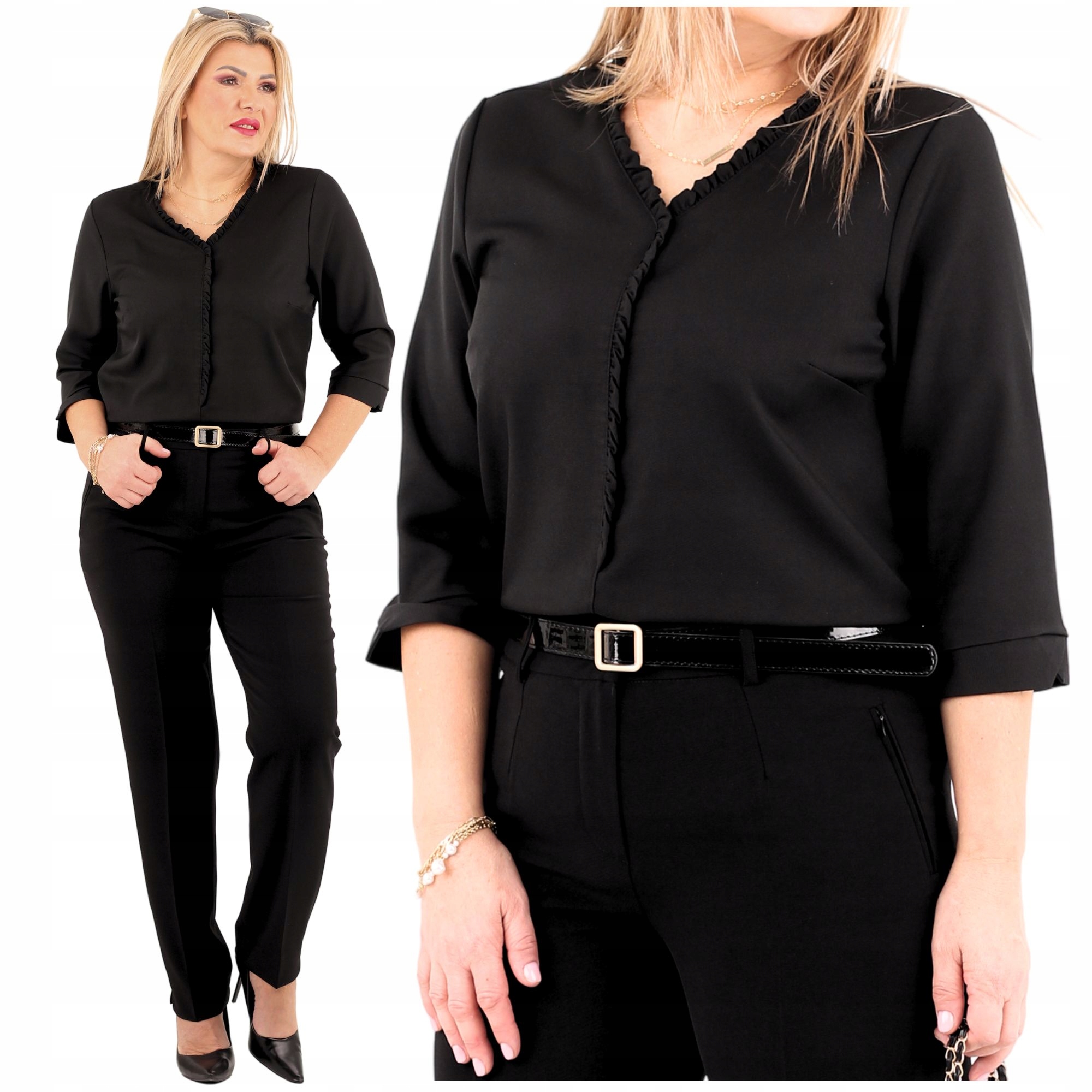 Bluzka damska wizytowa bawełniana Polski Producent duże rozmiary