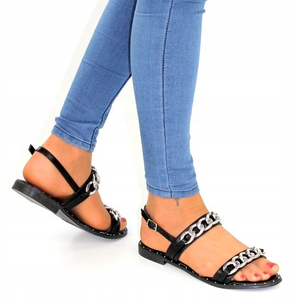 

Sandały Damskie Łańcuch Wygodne Buty Na Lato r 38