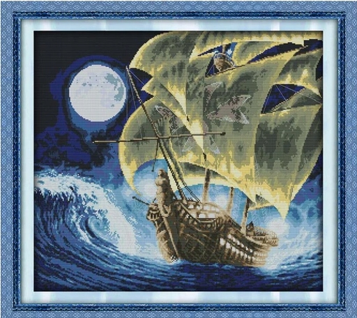 Křížková výšivka počítaná sada (kanva, mulina)