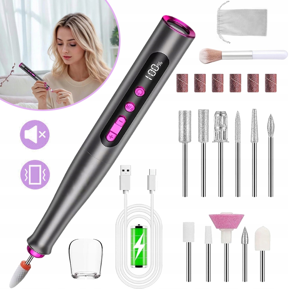 Elektrická Vrtačka Na Nehty, Pilníky Na Nehty, Manikúru A Pedikúru