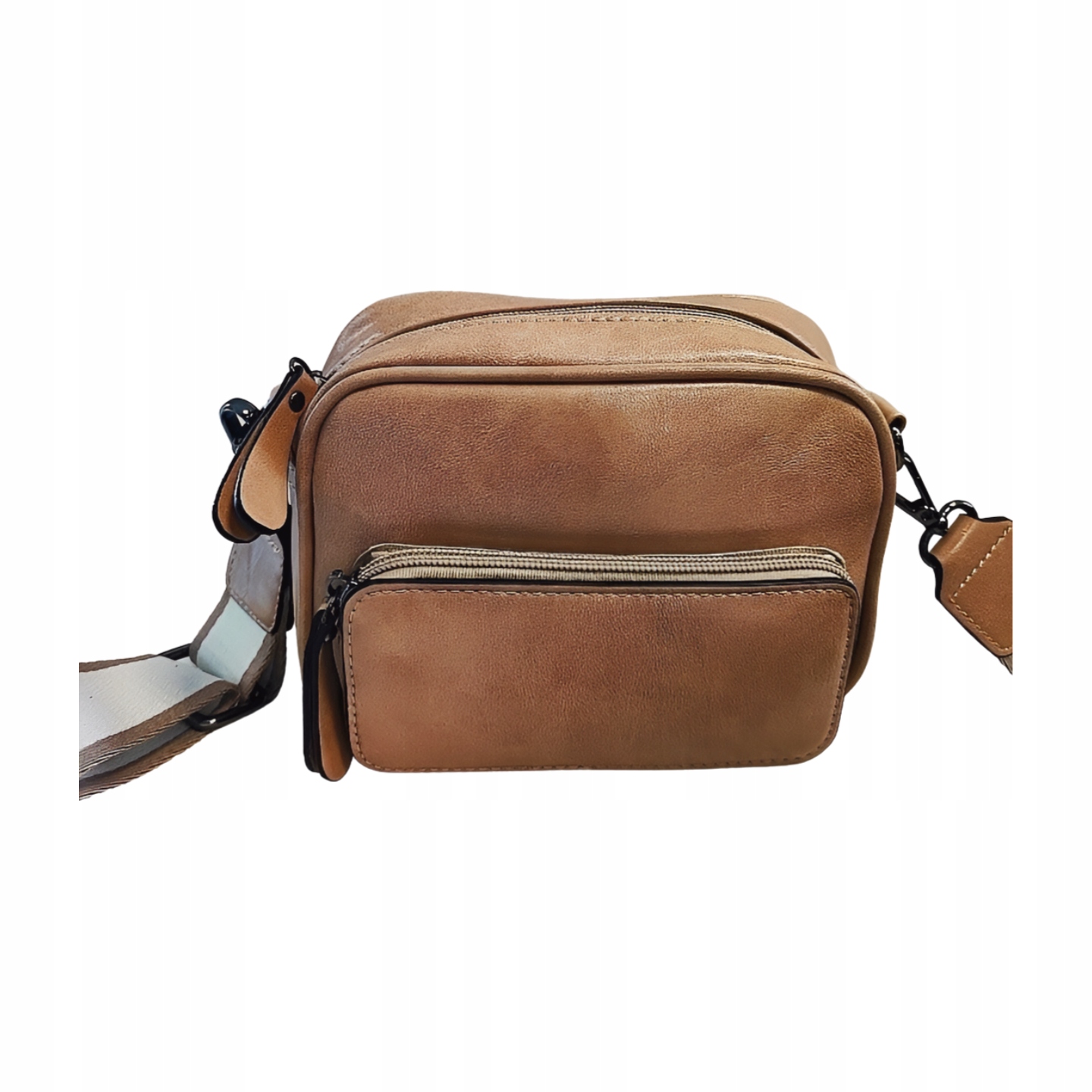 Ines Delaure malá kabelka přes rameno kufřík béžová