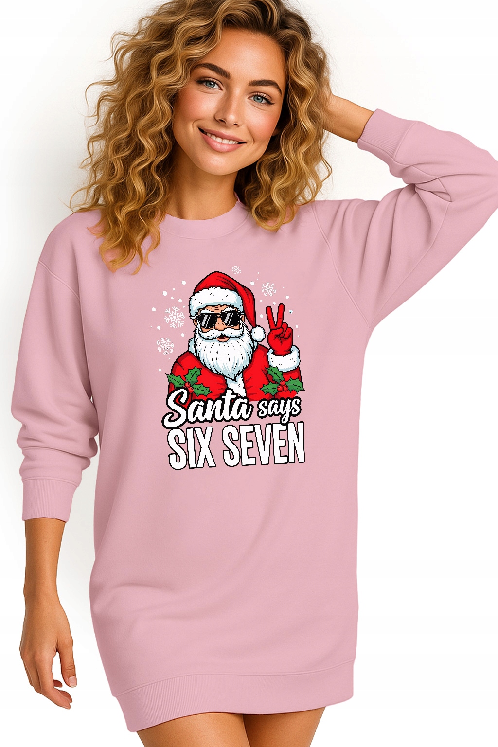Mikina Vánoční Oversize Šaty Six Seven 67 Dárek K Vánocům S