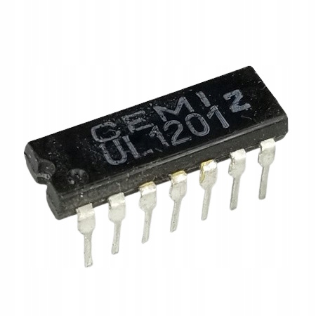 UL1201-2 wzm pośredniej częstotliwości (p.cz.) fonii Tv i Fm, DIP14, Cemi