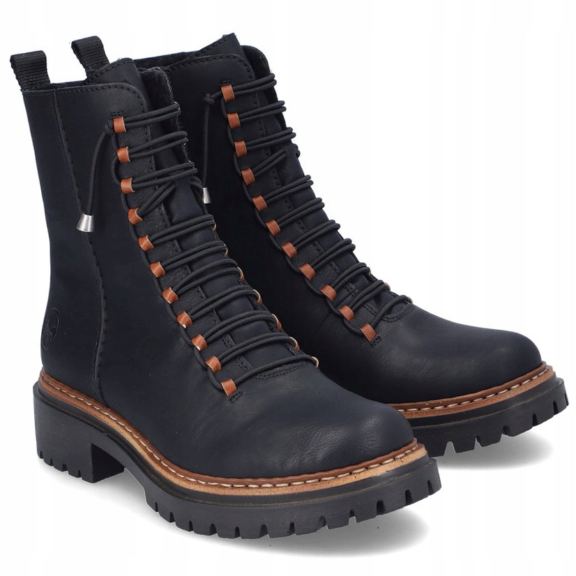 dámské kotníkové boty boty Rieker 72653-00 Černé černé teplé Vel. .37