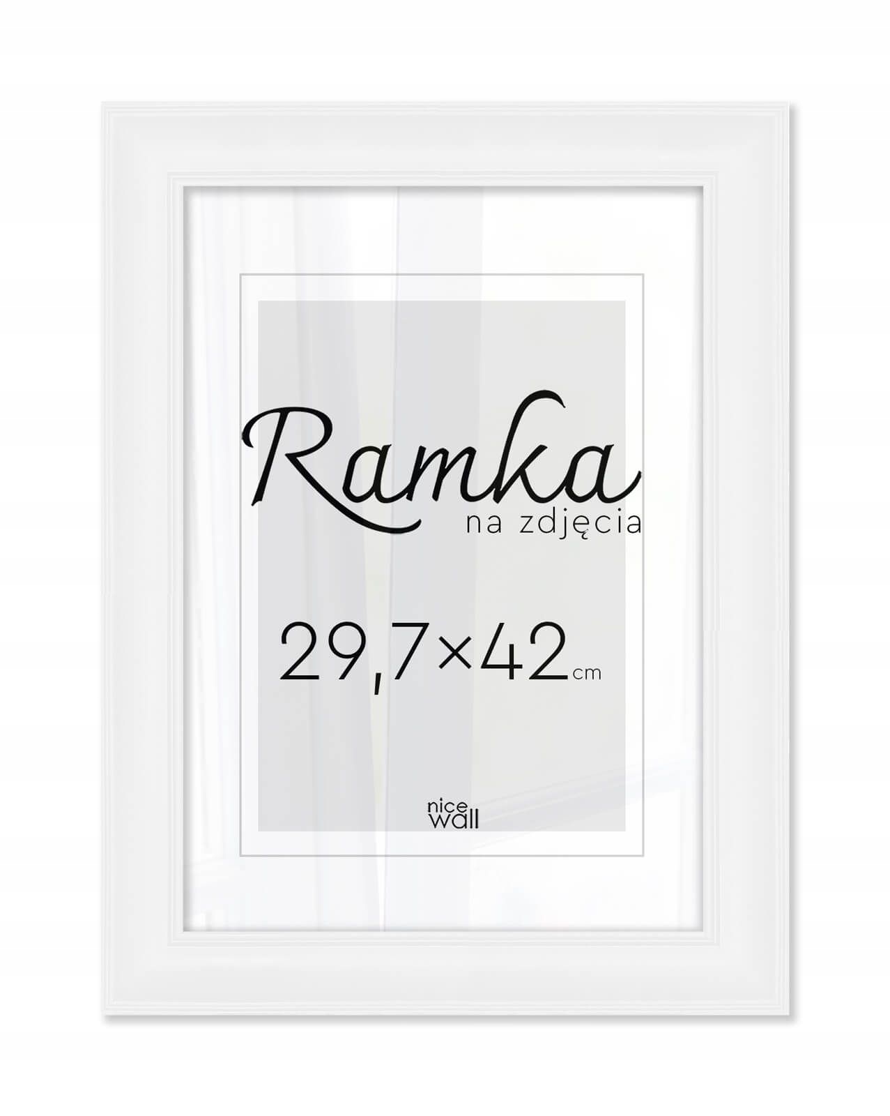

Biała ramka na zdjęcia 29,7x42 cm