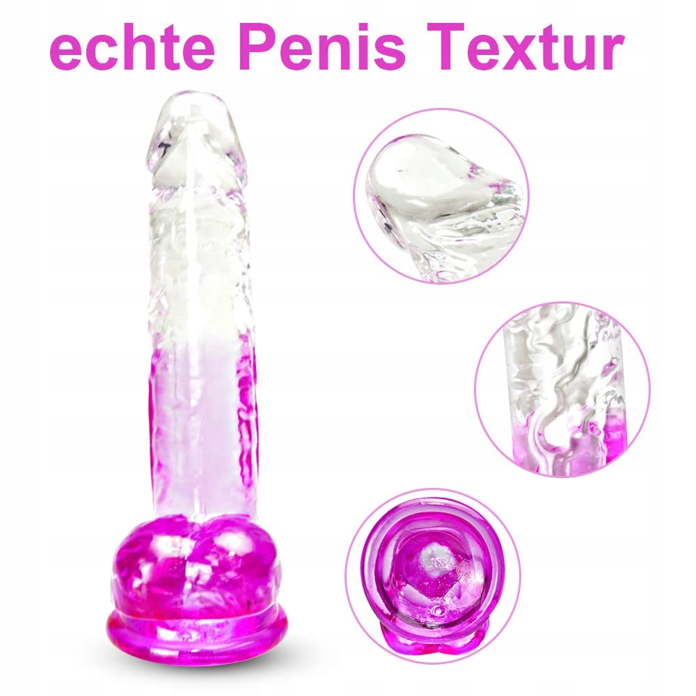 NATUR 19cm Realistyczny Dildo G-Spot Z Przyssawką Dla Kobiet i Par — miniatura 4