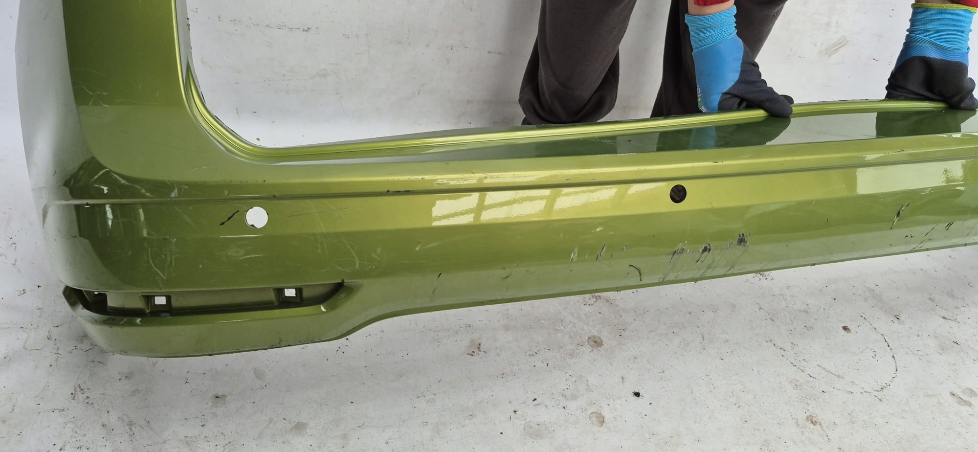 VW CADDY 2K7 IV 20- bumper rear part rear PDC 2K7807421A