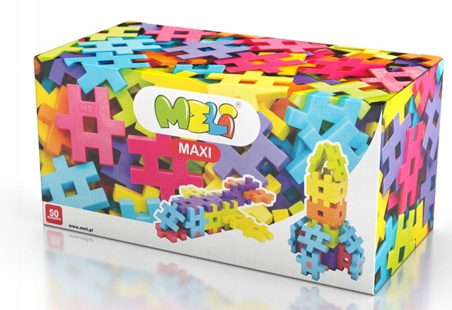 

Klocki Konstrukcyjne Wafle Meli Maxi 50szt