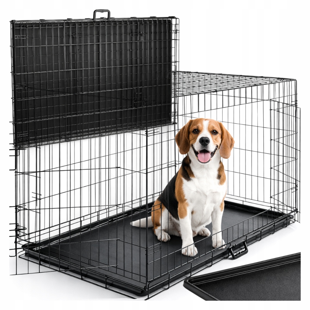 Klec Kotec Přepravka Pro Psa Velká 90x60x67,5cm Kovová Skládací L