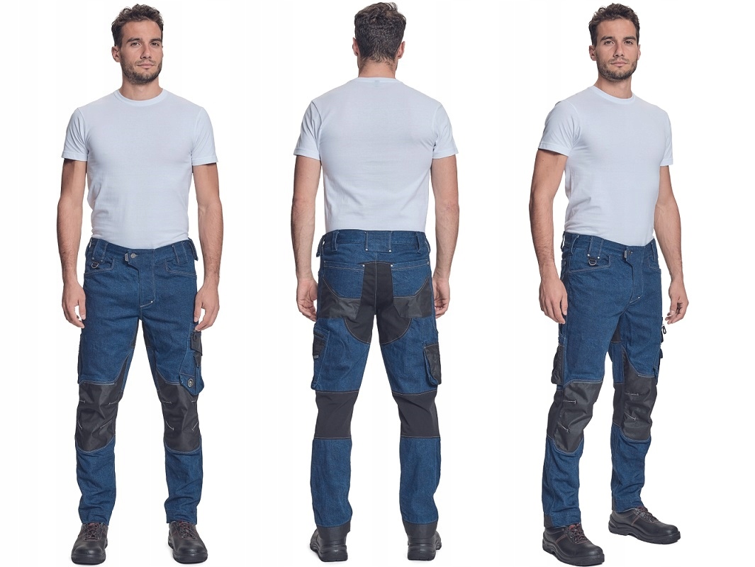 JEANSOWE spodnie robocze długie SLIM FIT CERVA NEURUM DENIM + CORDURA 46 Kod producenta 0352000641046