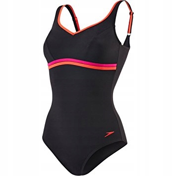 Strój Jednoczęściowy Kąpielowy Damski Speedo Contourluxe Black Pink S