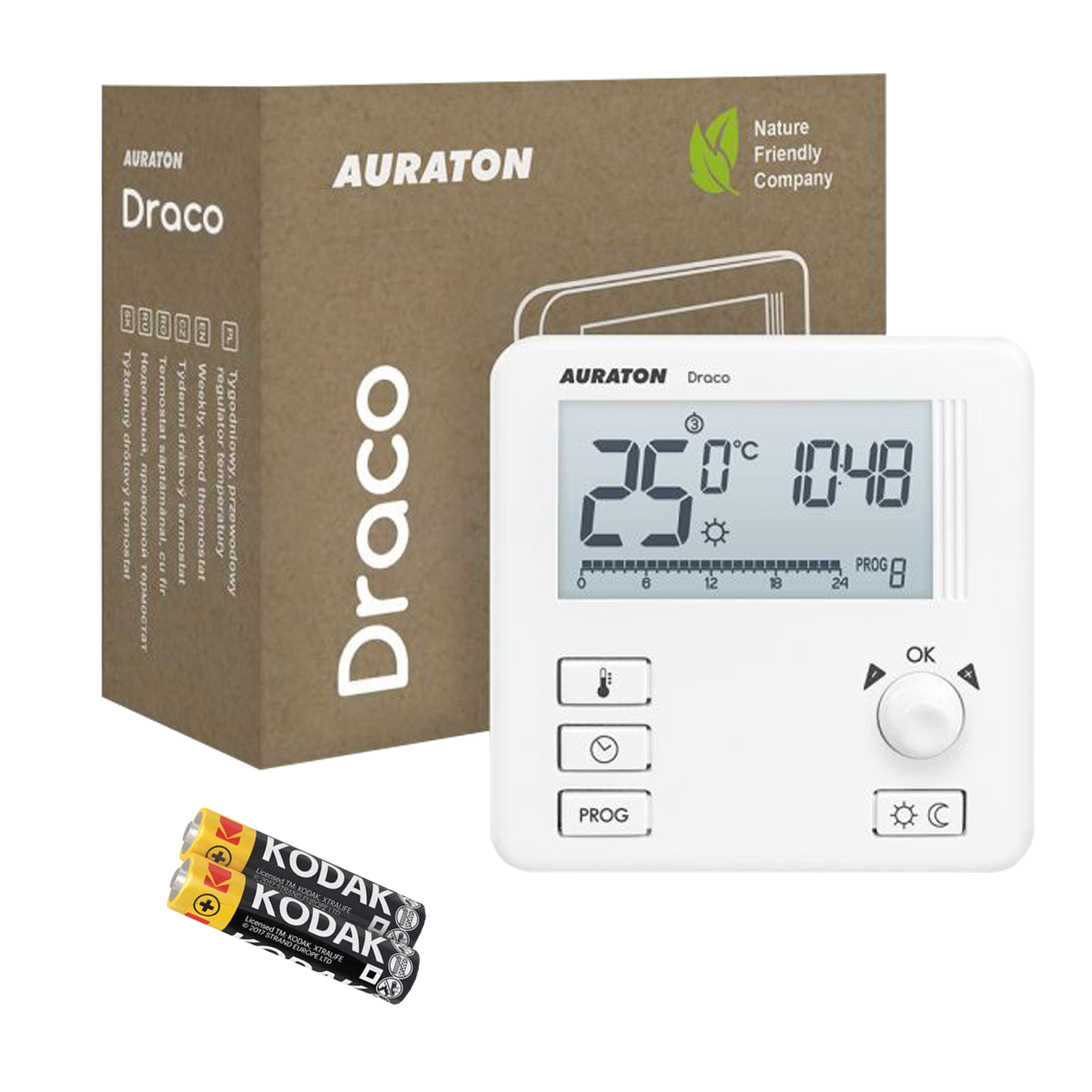 

Auraton Draco Przewodowy Regulator Pokojowy Panel