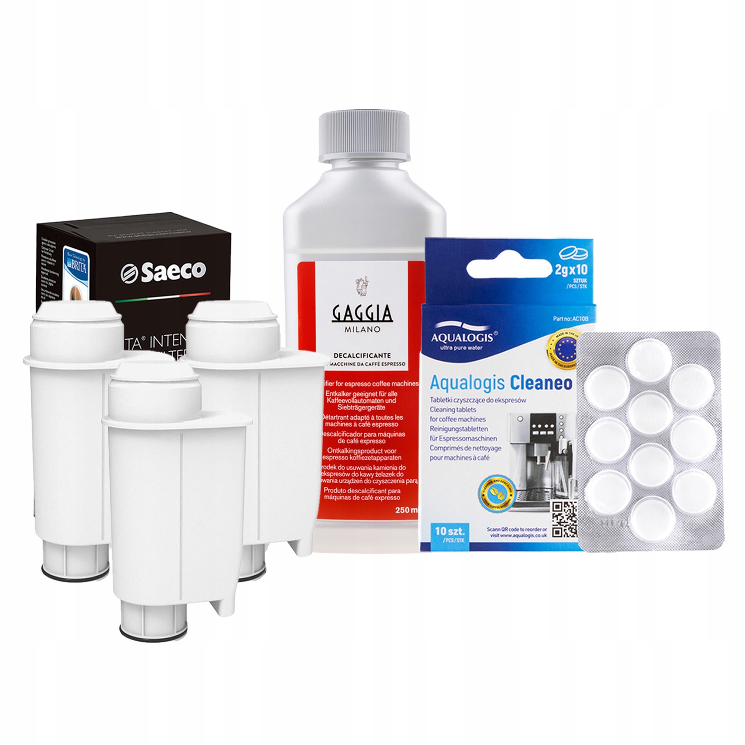 Sada Gaggia Intenza+ CA6702/00 3ks,CA6700 250ml,Cleaneo