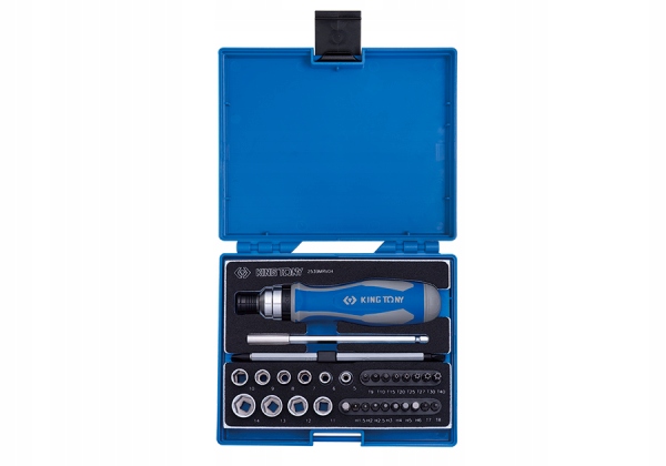 Nástavce 1/4 Skrutkovač 6-14MM 6k 39ks Hex Torx Bity King Tony 2539MRV04