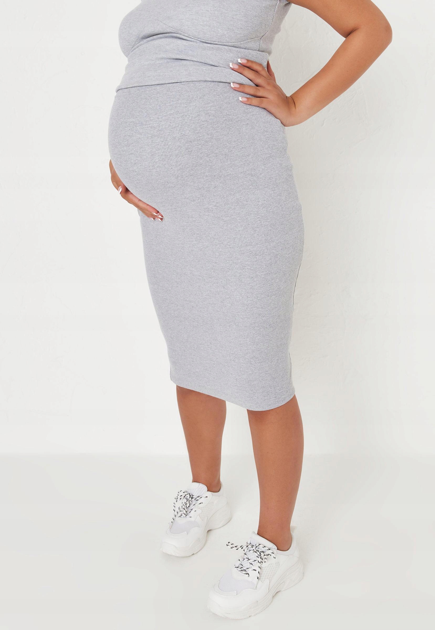 2J 30 MISSGUIDED SPÓDNICA DZIANINOWA CIĄŻOWA 38 Długość midi