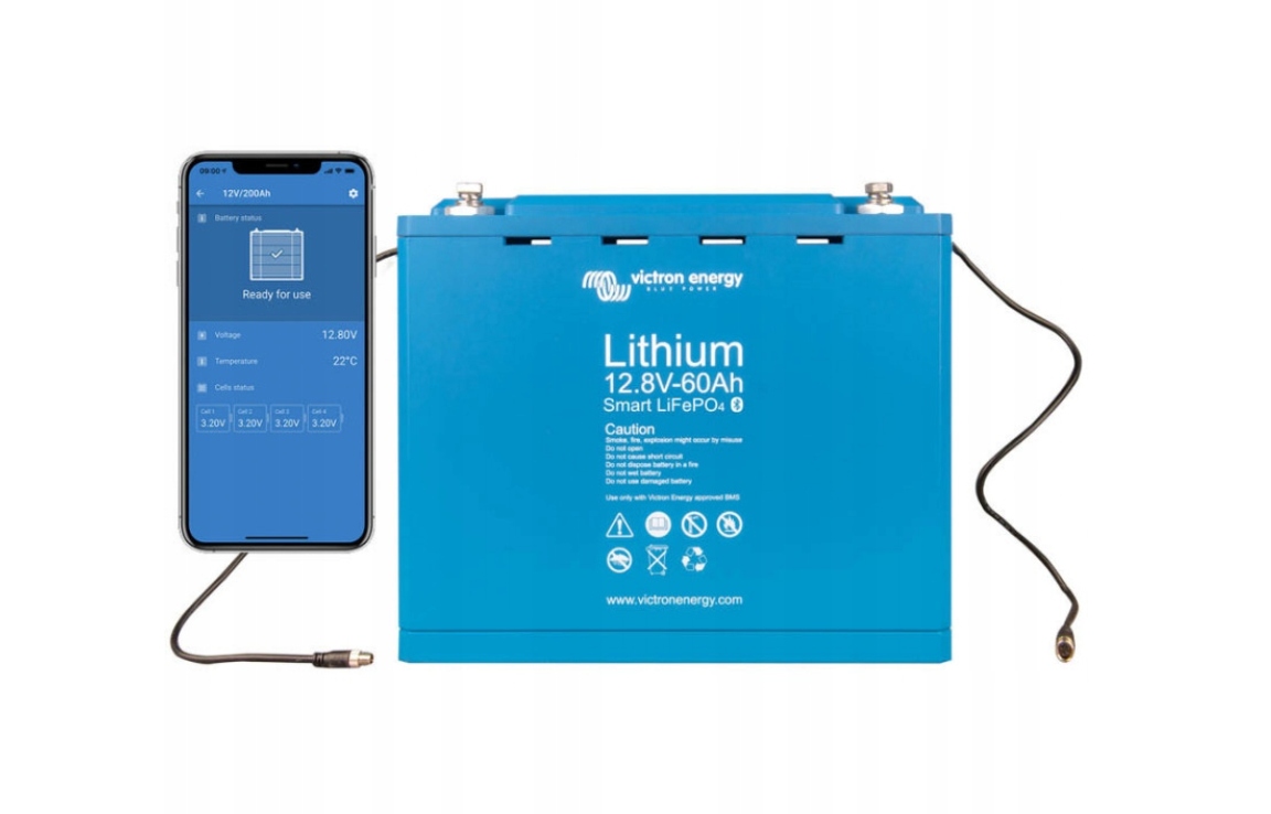 AKUMULATOR VICTRON ENERGY LiFePO4 Smart 12V 60Ah Akumulator LiFePO4