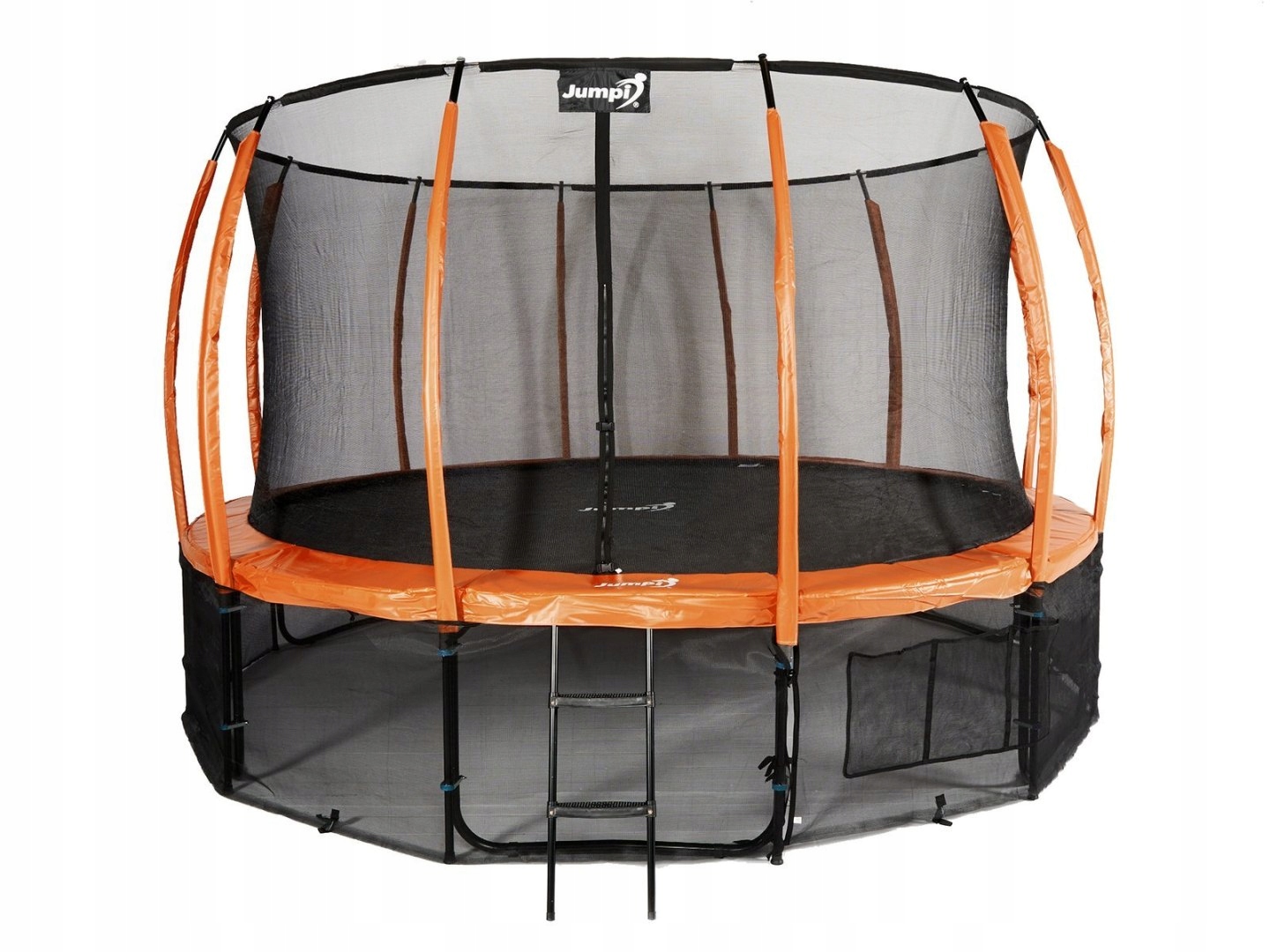 Trampolina Ogrodowa Jumpi 435cm/14FT Maxy Comfort Plus Pomarańczowa Z Wewnę