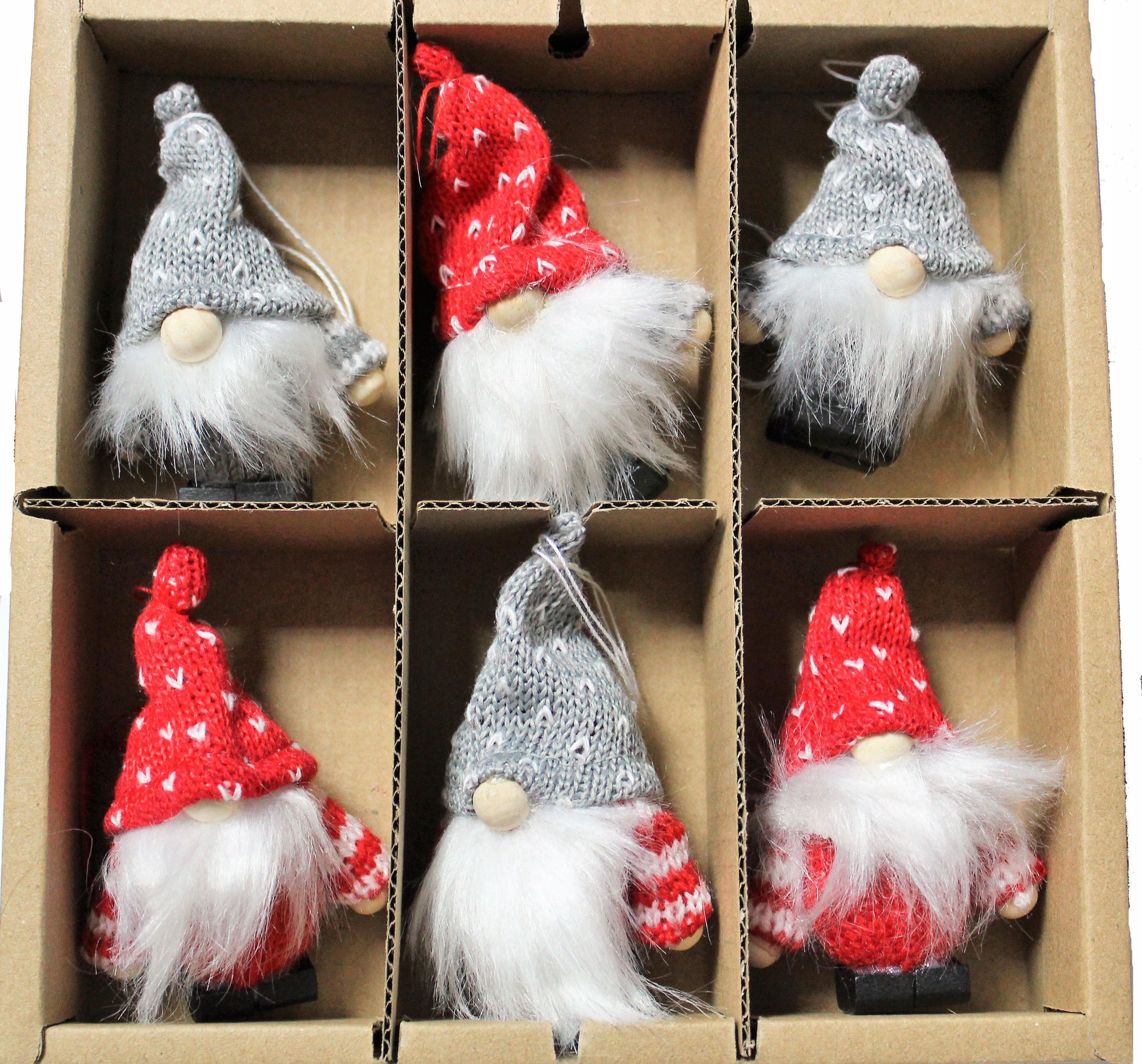 

Bombki zawieszki na choinkę skrzaty 6 sztuk