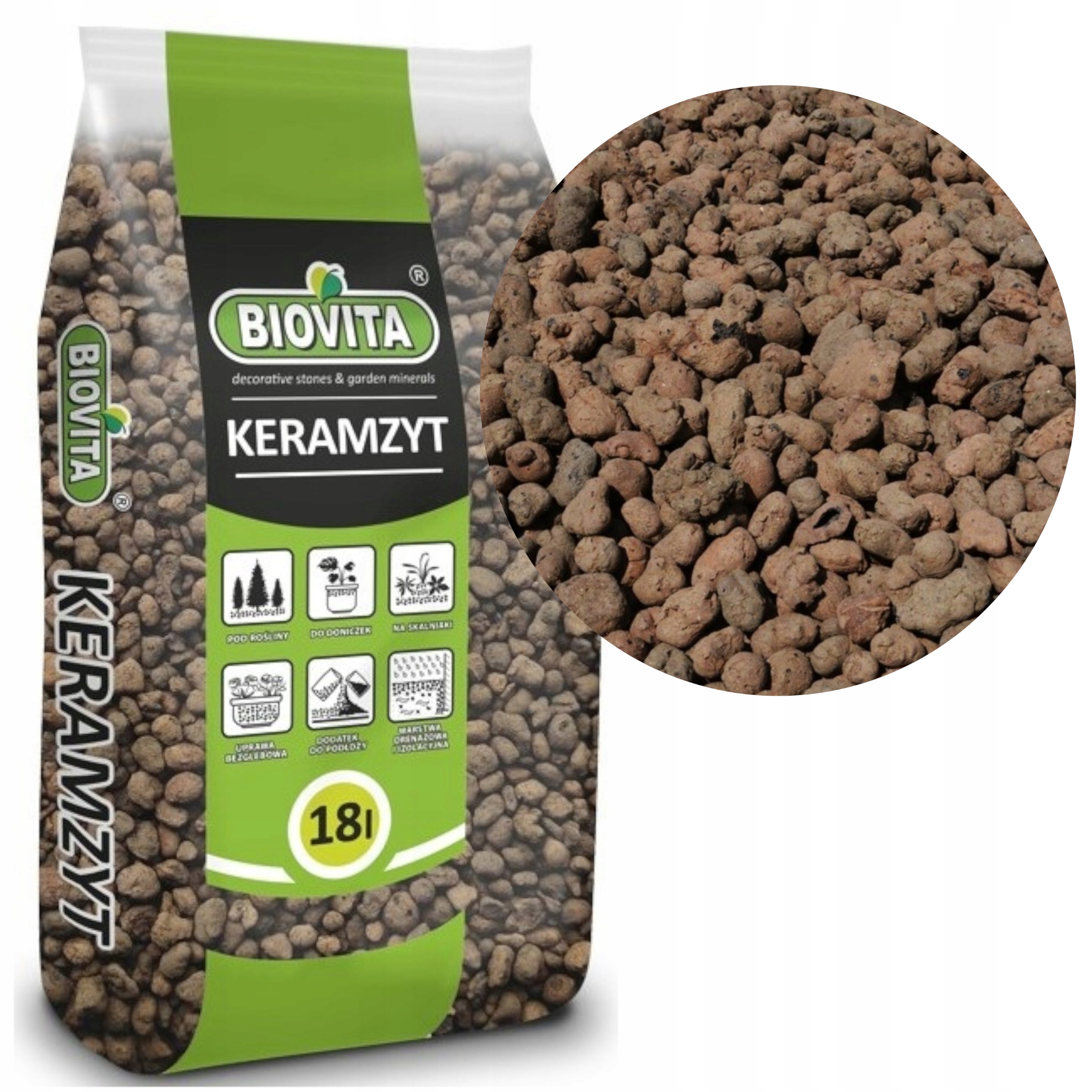 

Keramzyt 18L Ogrodniczy 8-16mm Biovita