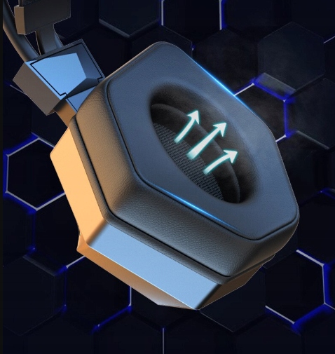 SŁUCHAWKI GAMINGOWE NAUSZNE PRZEWODOWE Z MIKROFONEM DO PC RGB ZESTAW GRACZA Długość przewodu 2 m