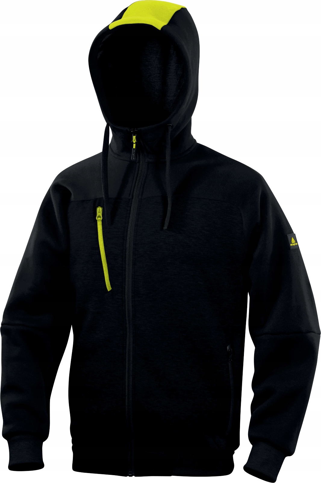 Mikina Sweat s kapucí a zipem Borgo Delta Plus 'XL černá