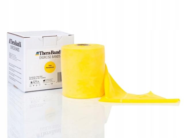 Niemiecka taśma do ćwiczeń Thera Band Żółta 3,5 M