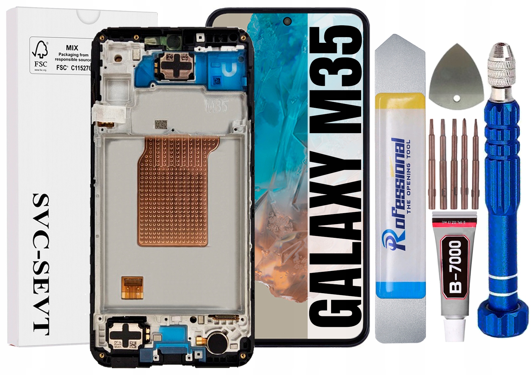 Displej Pro Samsung Galaxy M35 5G M356 Originál Oem LCD Displej +rámeček