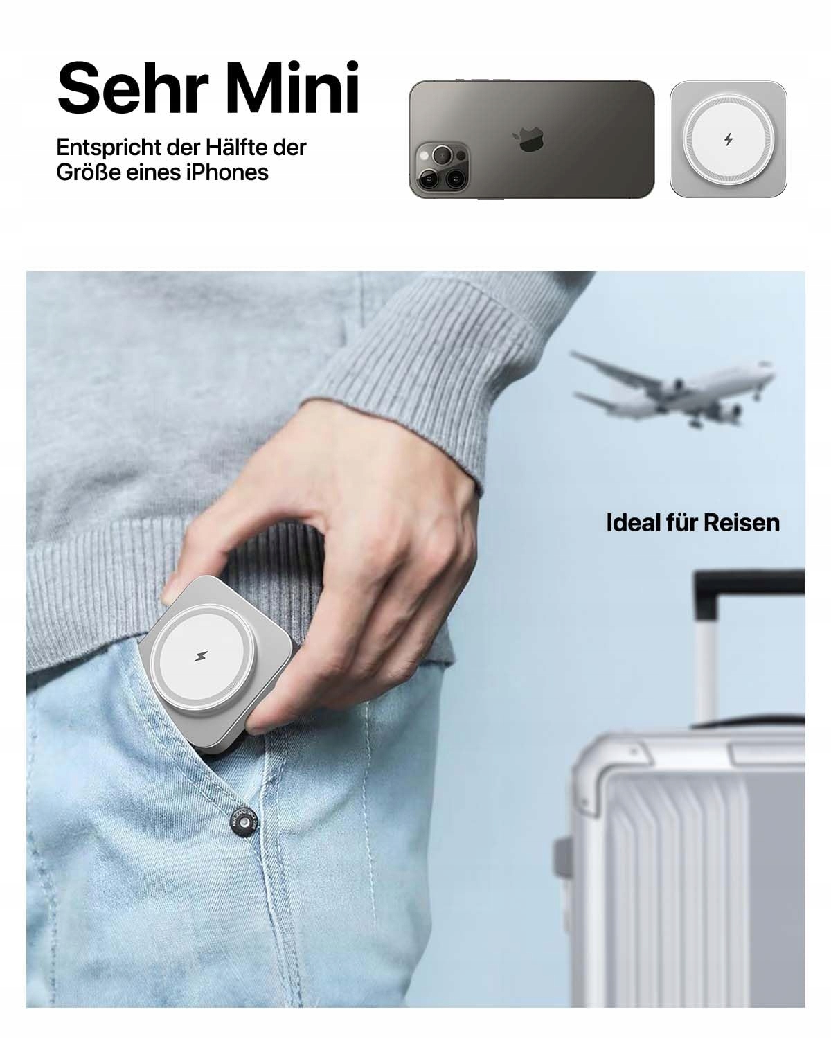 MAG-SAFE Ładowarka Bezprzewodowa Do iPhone i Apple Watch i AirPods Pro — miniatura 3