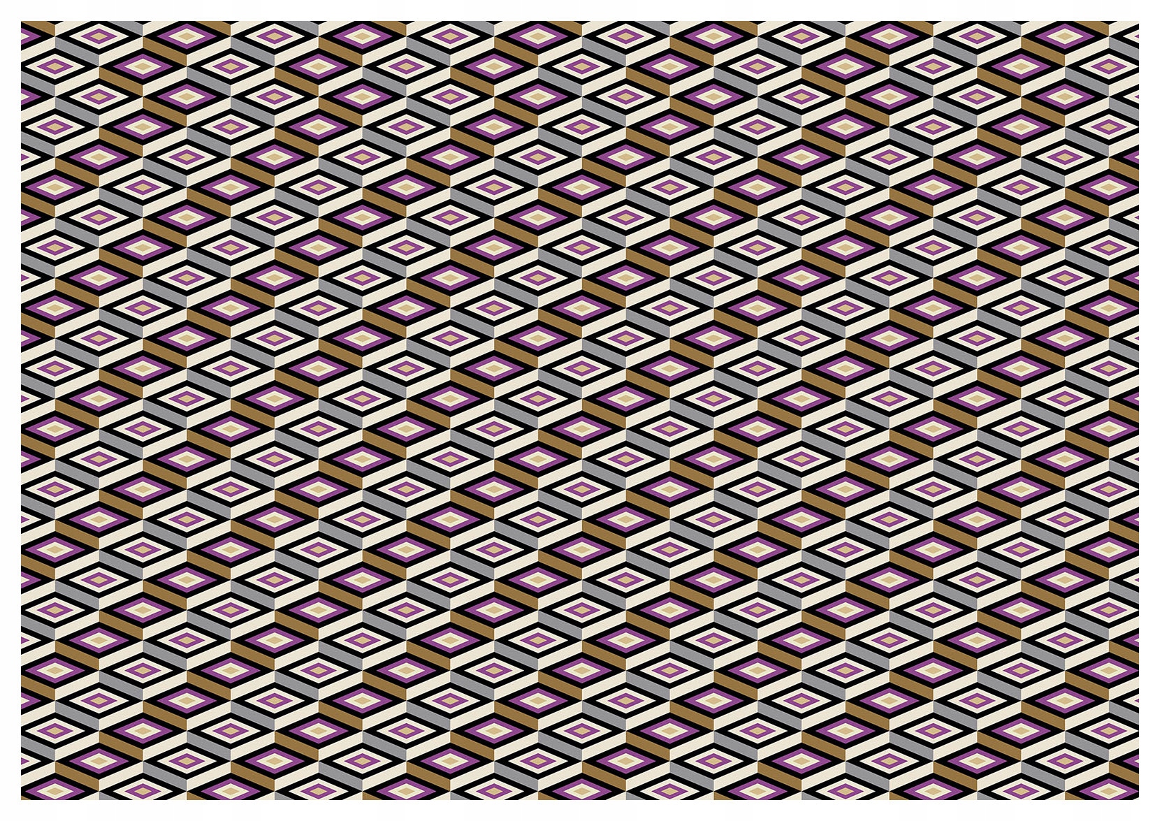 Fototapeta Romby Geometrie iluze Dynamika Abstrakt 312x219 vinylová lepidlo