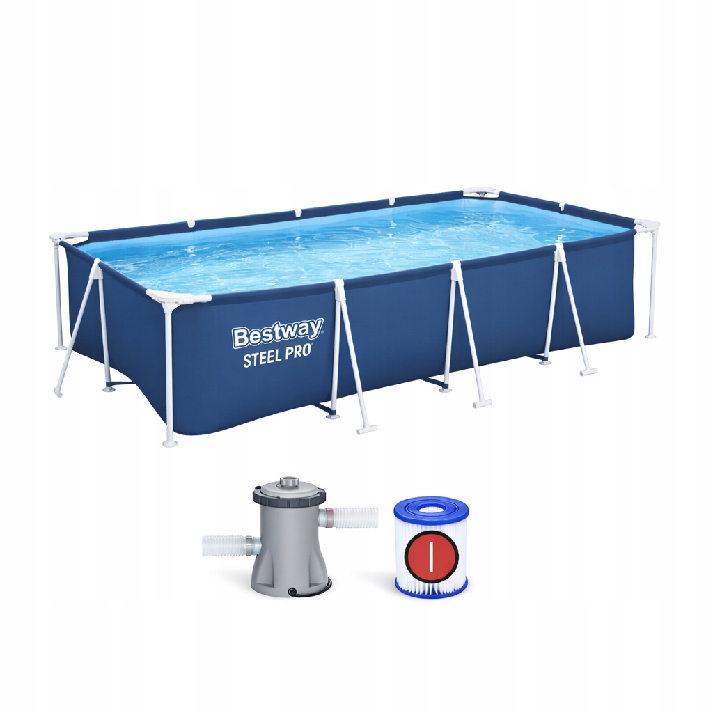 Záhradný roštový bazén Bestway 400x201x81 cm, sada s čerpadlom a filtrom