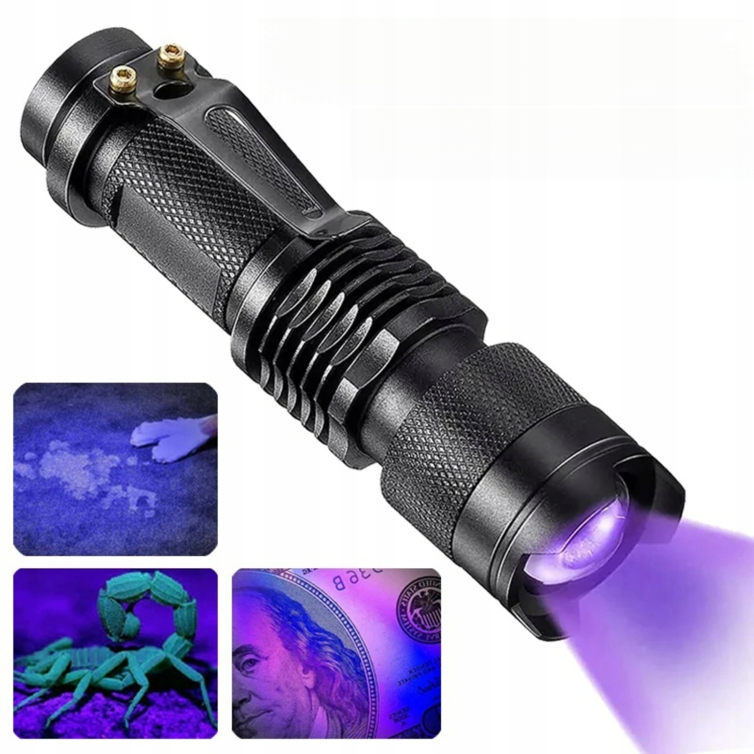 365 Nm Voděodolná Přenosná Mini Uv Svítilna Pro Detekci Fluorescence