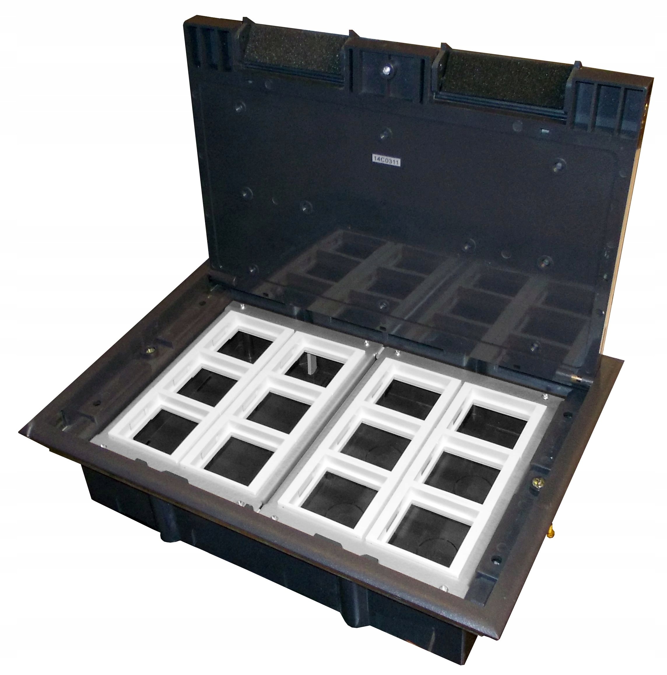 Podlahová krabice floorbox 12M 45x45 nastavitelná Alantec PP003