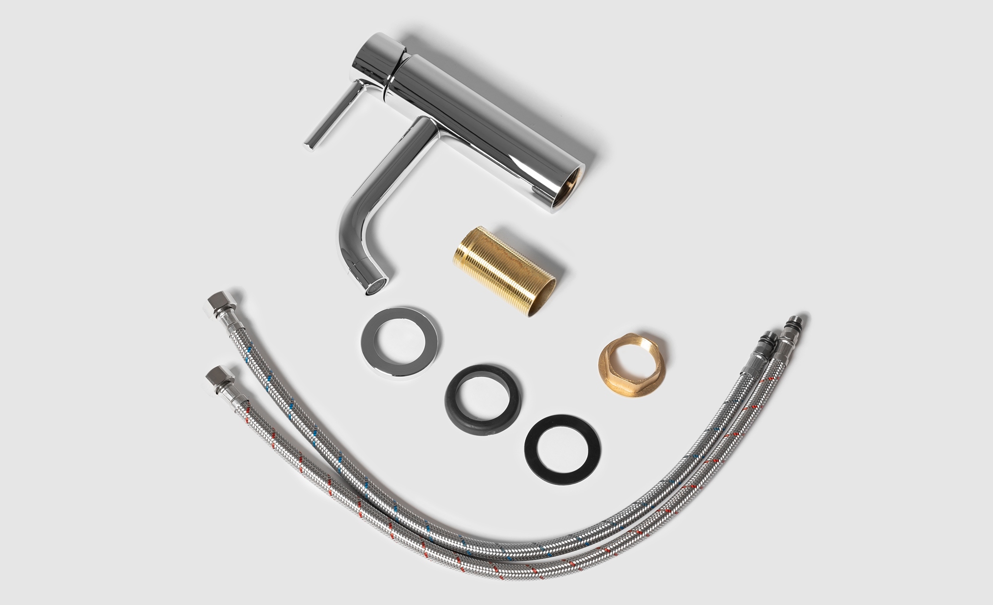 BATERIA UMYWALKOWA NABLATOWA NEXOS CHROM NISKA Rodzaj baterii Bateria umywalkowa