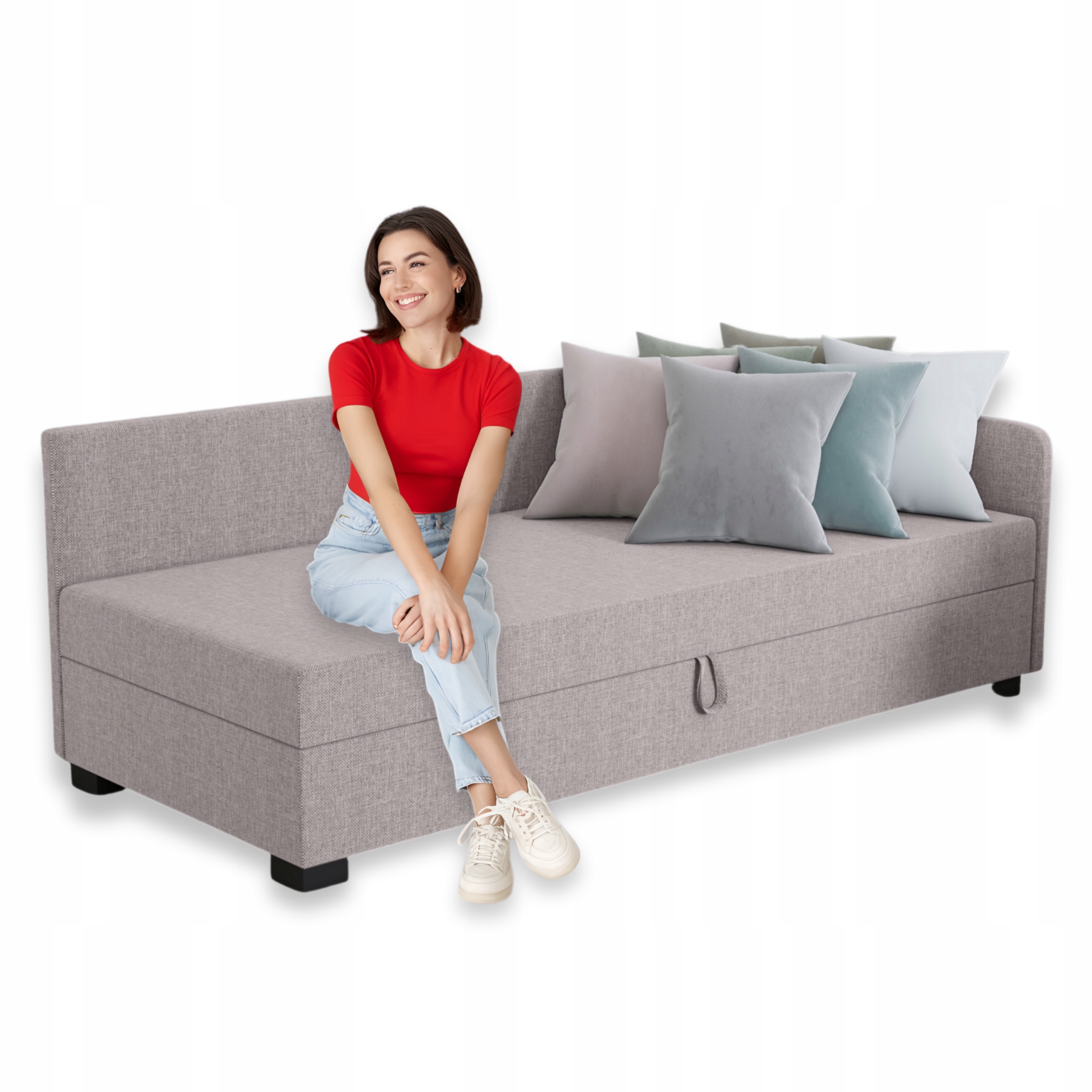 Pohovka Funkce Spaní Pohovka 90x200 cm Jednolůžková Mládež Polštář