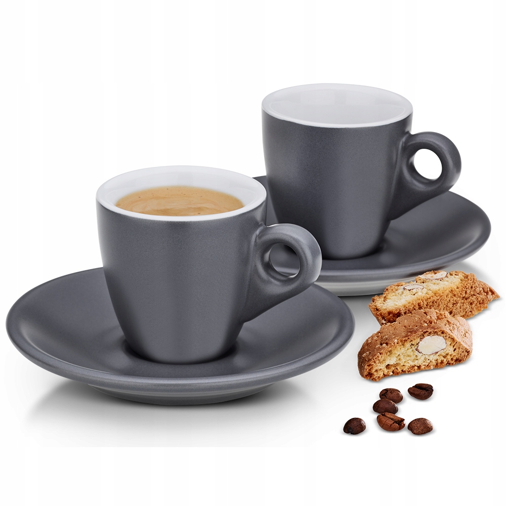 

2 Filiżanki do kawy espresso spodkami Kela 50 ml