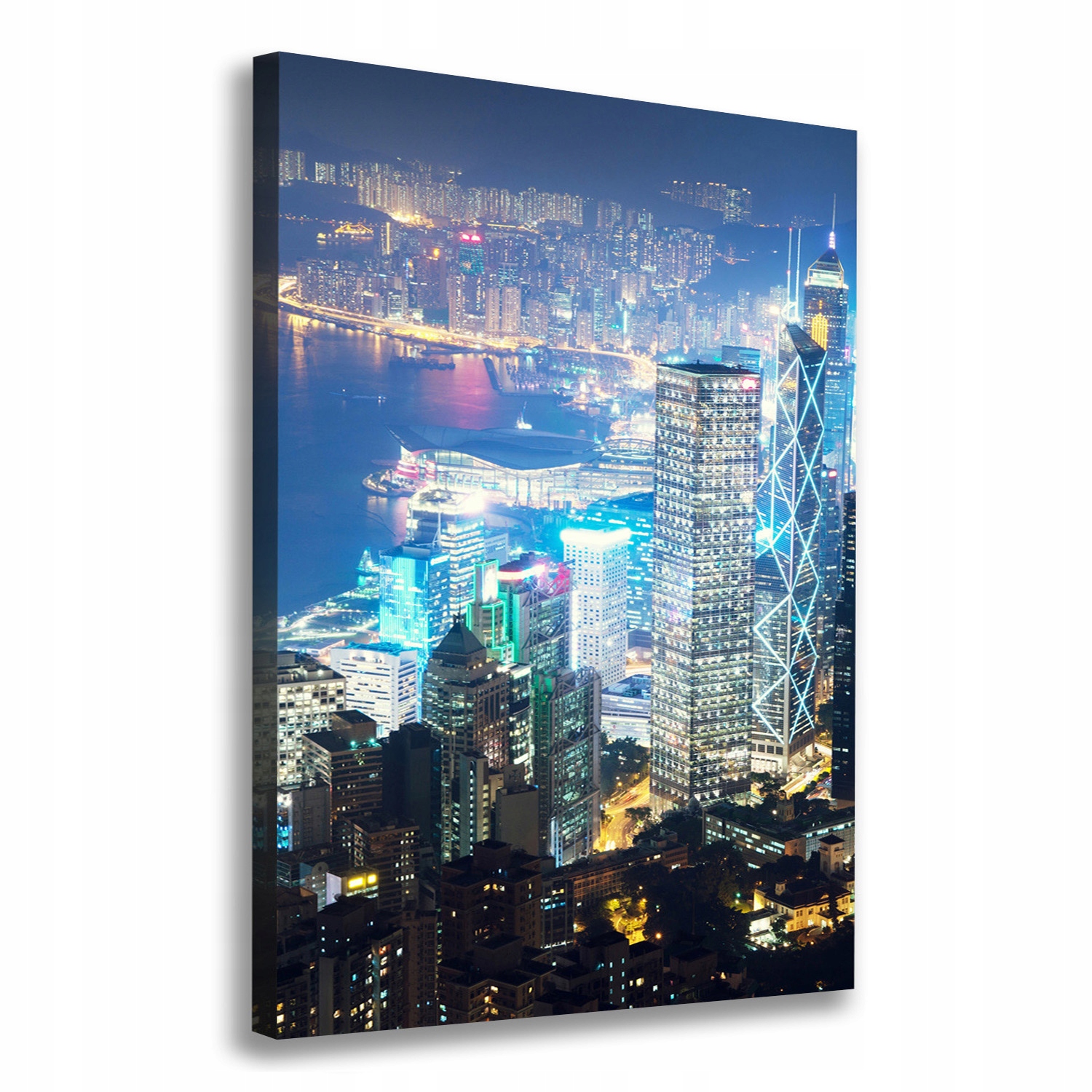 

Foto obraz na płótnie Hong kong nocą 70x100 cm