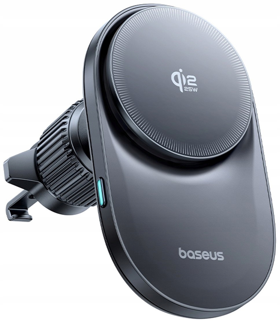 Baseus Uchwyt samochodowy magnetyczny z ładowarką wentylatorem na kratkę